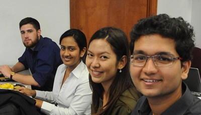 Students from the Manning School of Business Innovation and Entrepreneurship Exchange